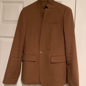 J Crew wool tailored blazer with stand up collar